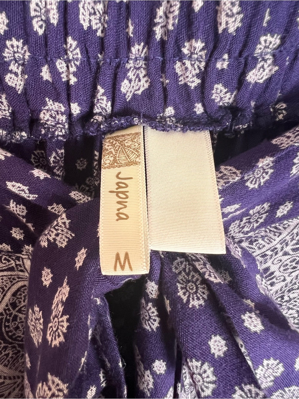 Navy Paisley Bandana Print Wide-Leg Wrap Pants - Picture 5 of 8